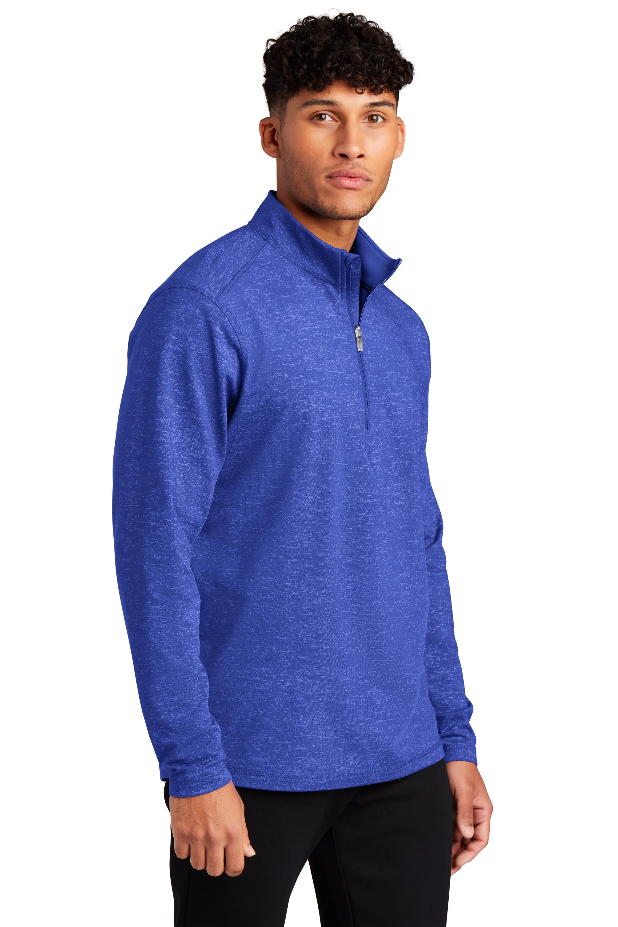 Sport-Tek ® Sport-Wick ® Stretch Reflective Heather 1/2-Zip Pullover. ST855