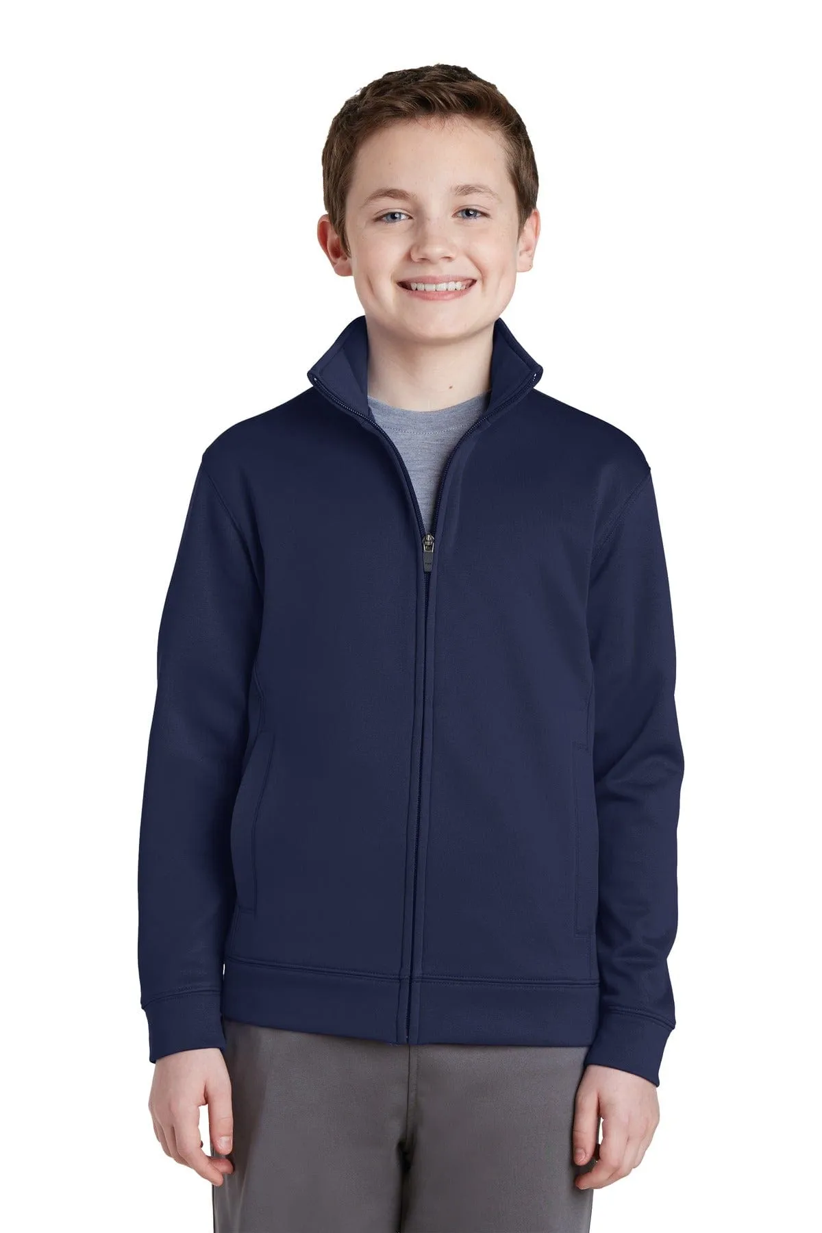 Sport-Tek YST241: Youth Sport-Wick Fleece Full-Zip Jacket