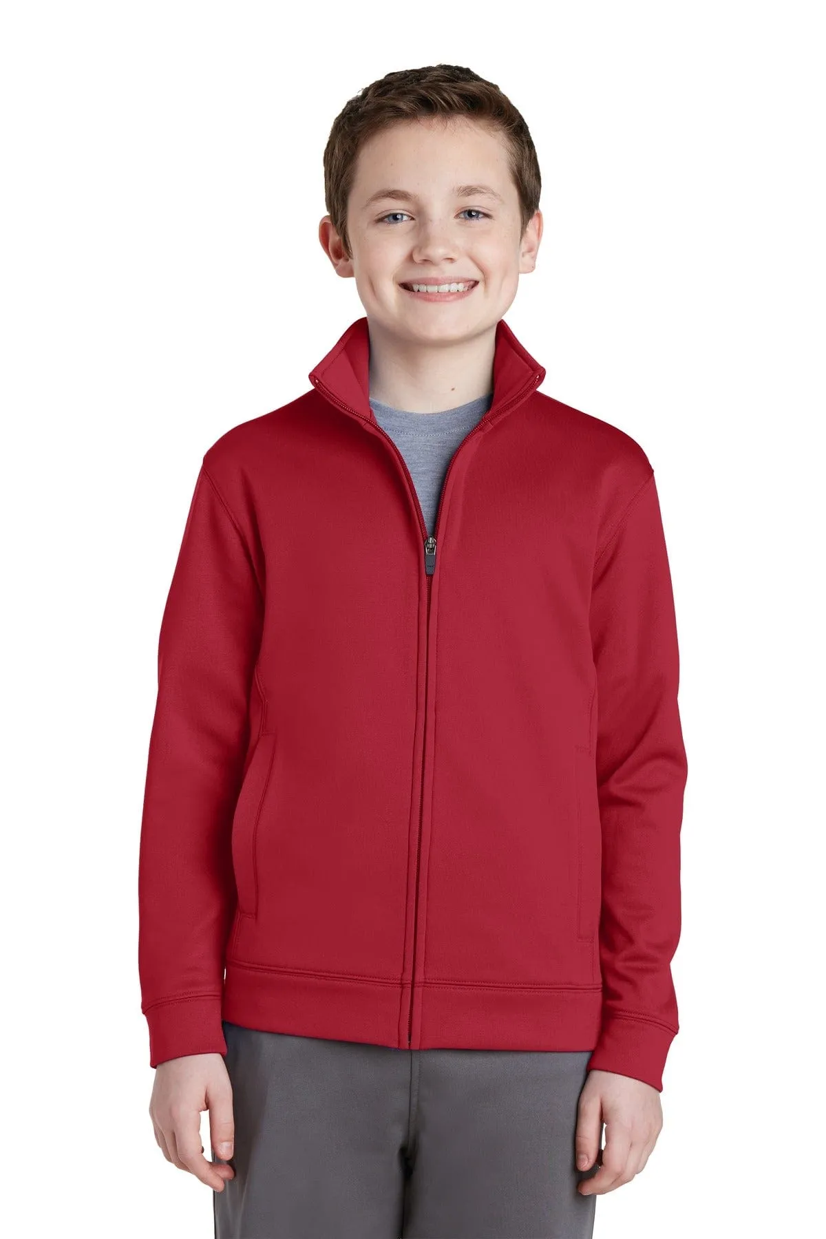 Sport-Tek YST241: Youth Sport-Wick Fleece Full-Zip Jacket