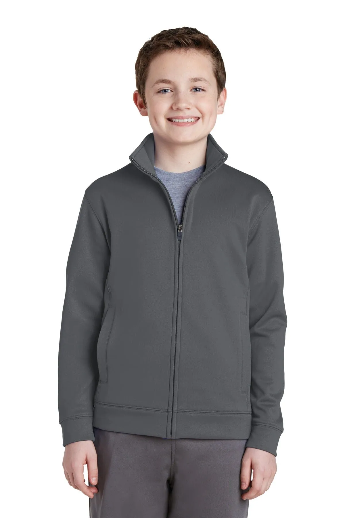 Sport-Tek YST241: Youth Sport-Wick Fleece Full-Zip Jacket