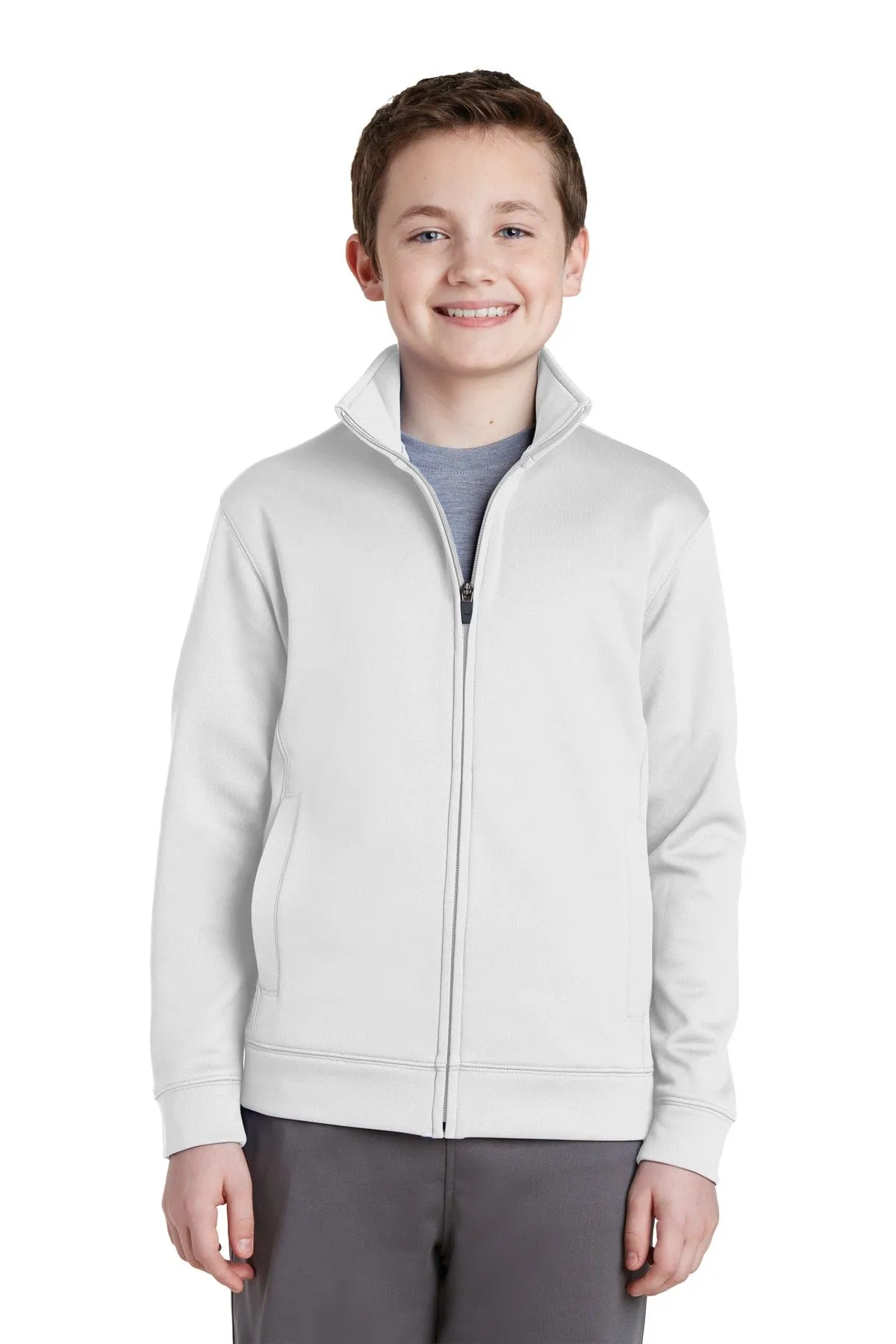 Sport-Tek YST241: Youth Sport-Wick Fleece Full-Zip Jacket