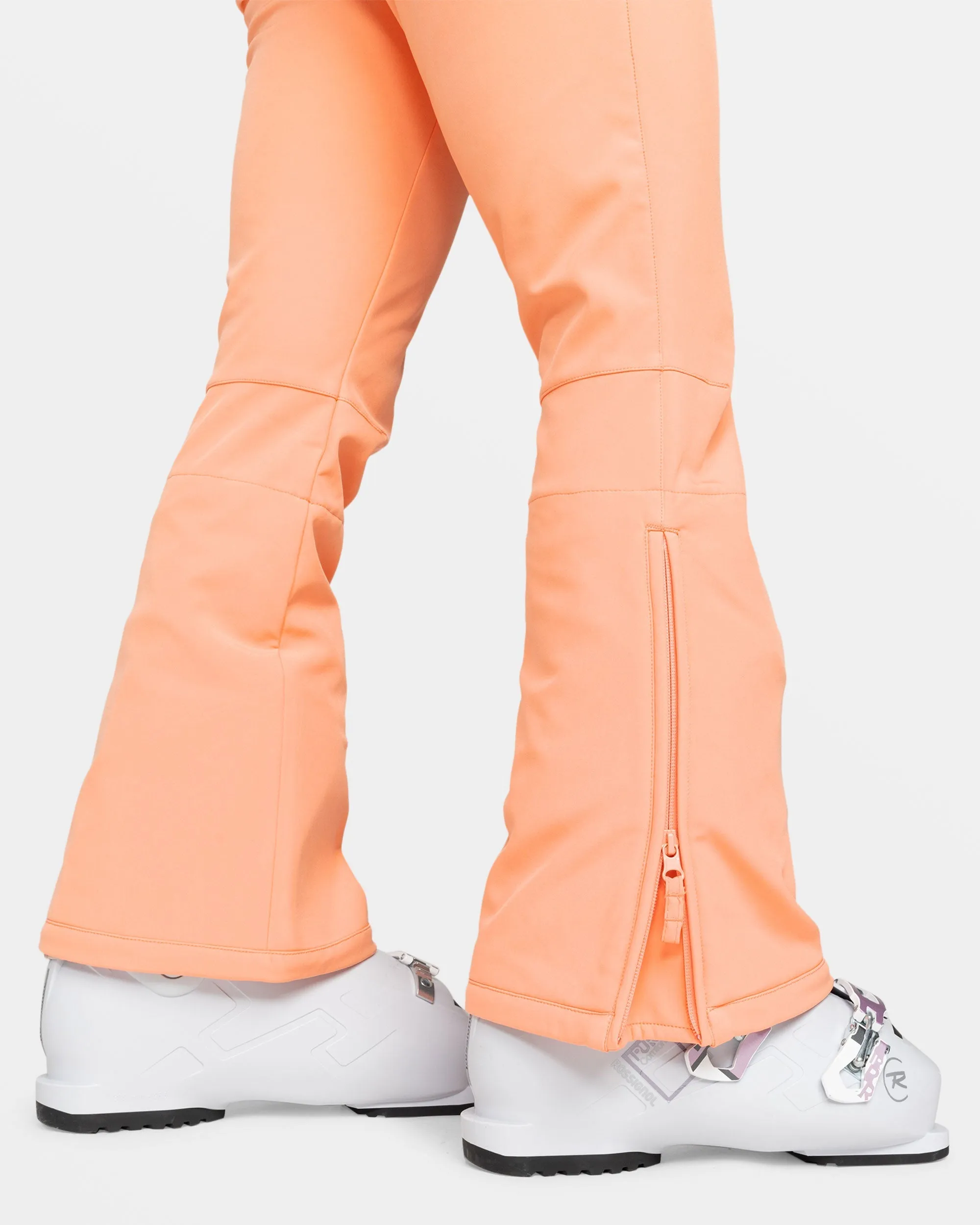 Summit Bib Snow Pant - Peach Pink