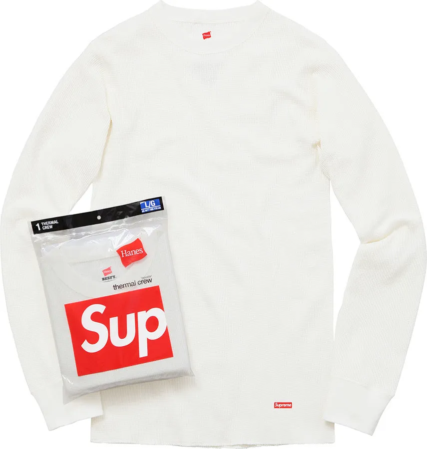 Supreme x Hanes Thermal Natural