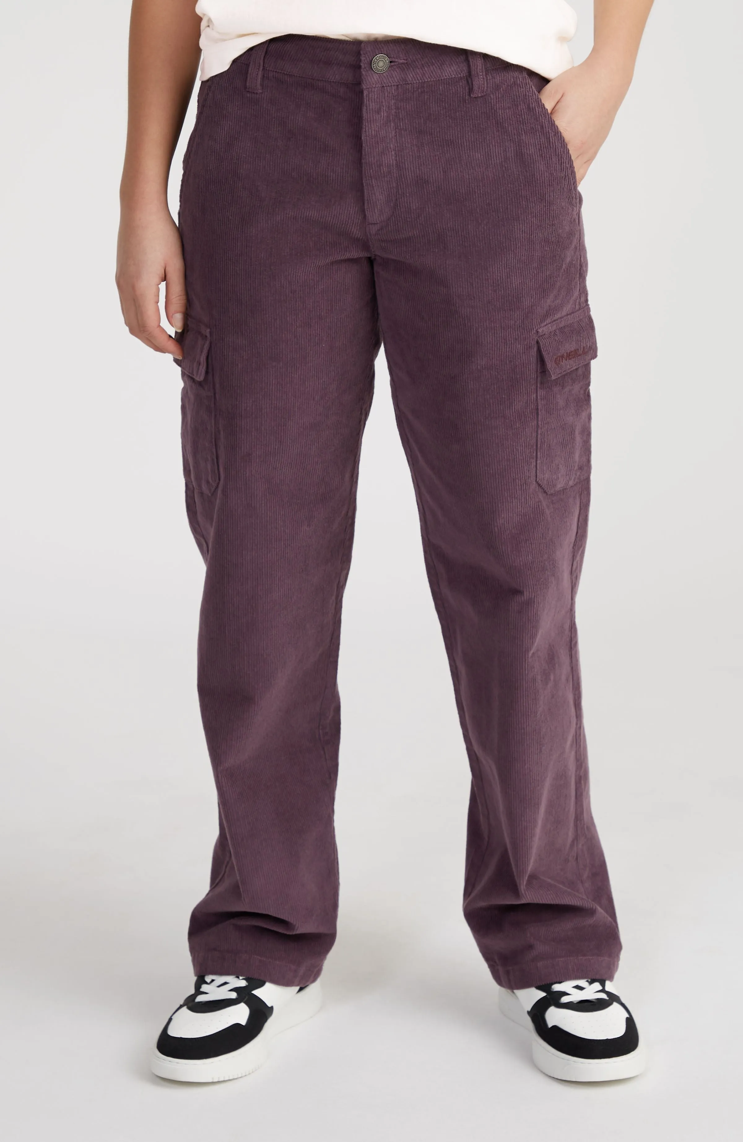 Surf Heroes Cord Cargo Pants | Mauve Miracle