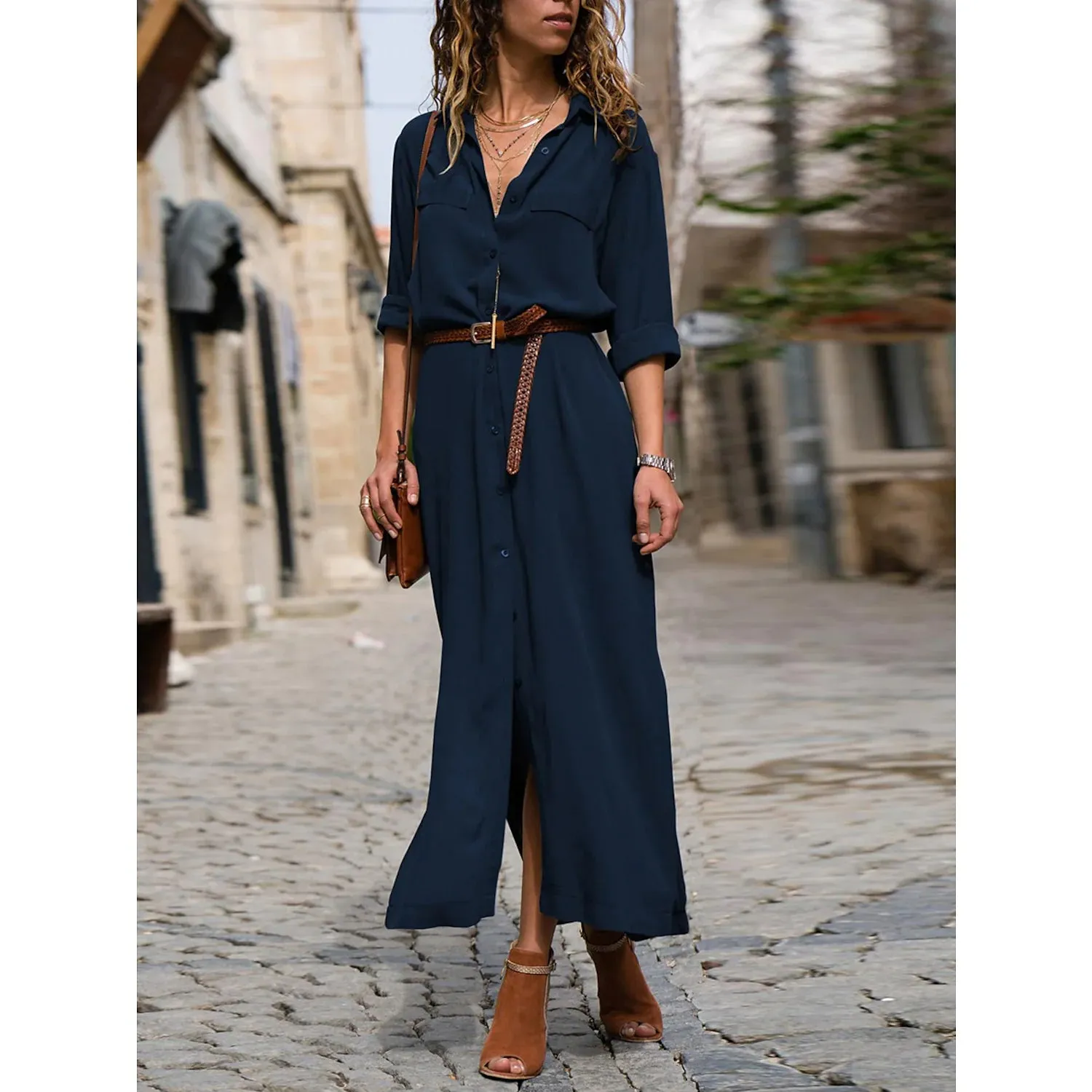 TastyHottie - Women's Oversized Loose Shirt Dress