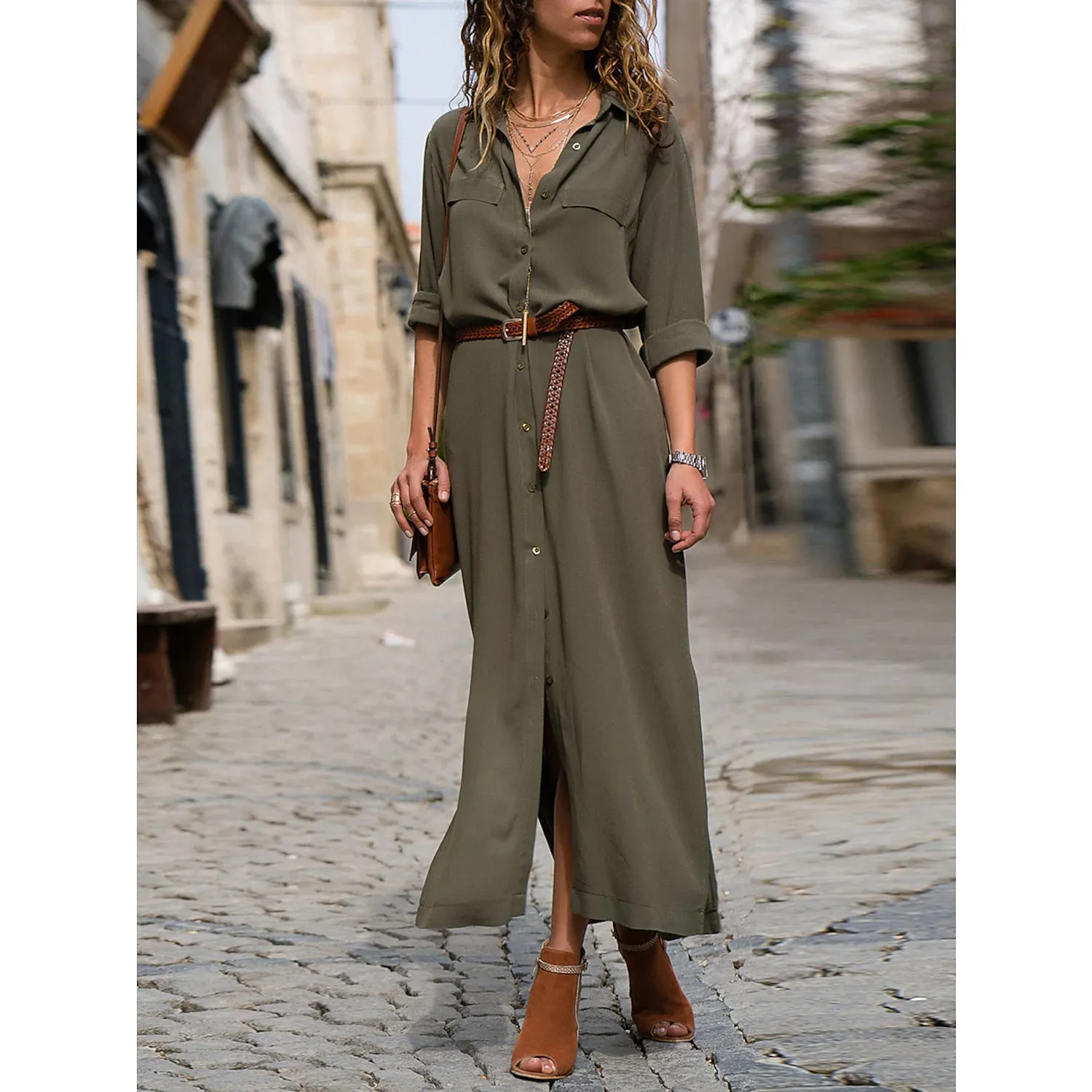 TastyHottie - Women's Oversized Loose Shirt Dress