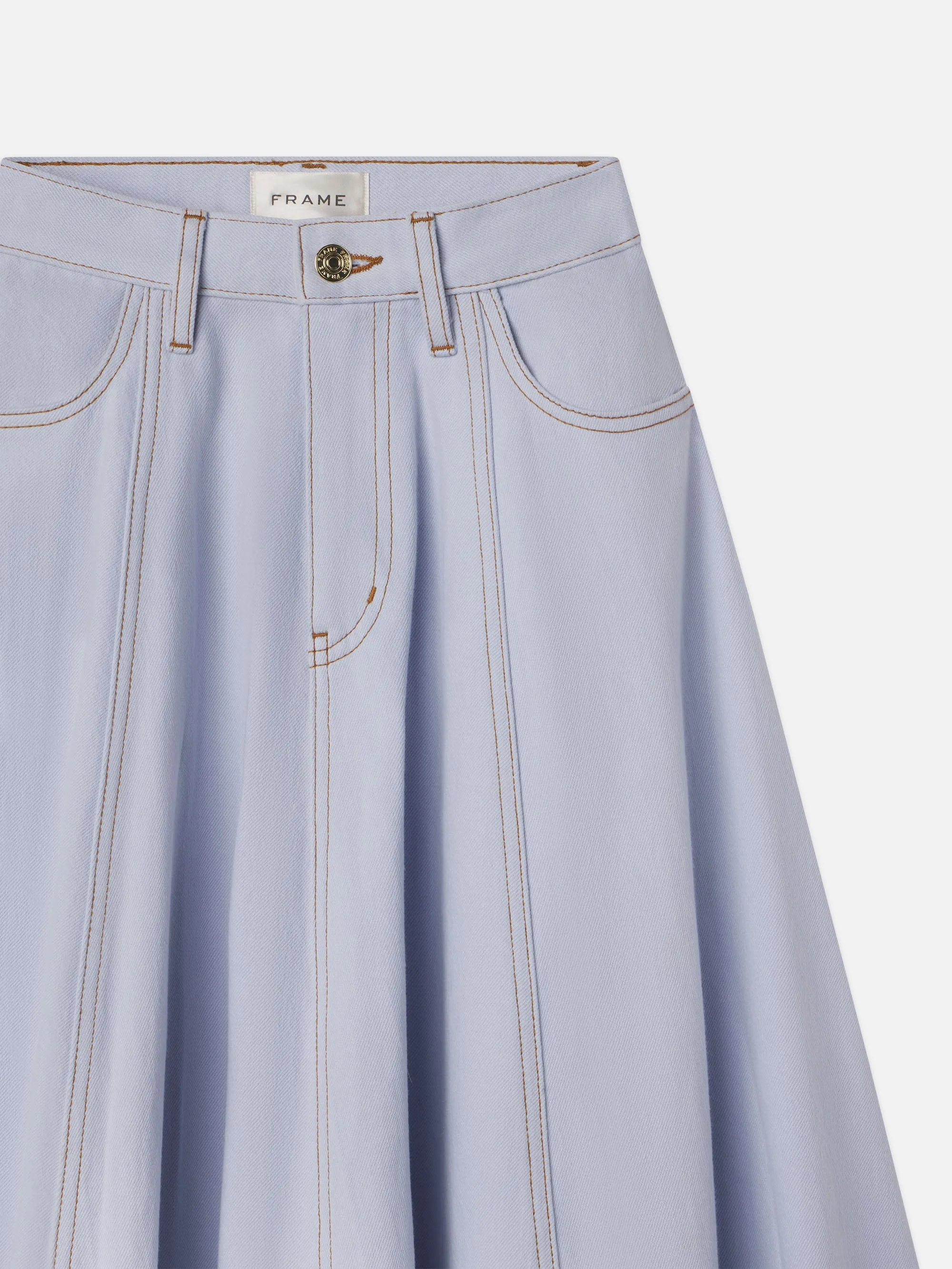 The Denim Ball Skirt -- Celeste