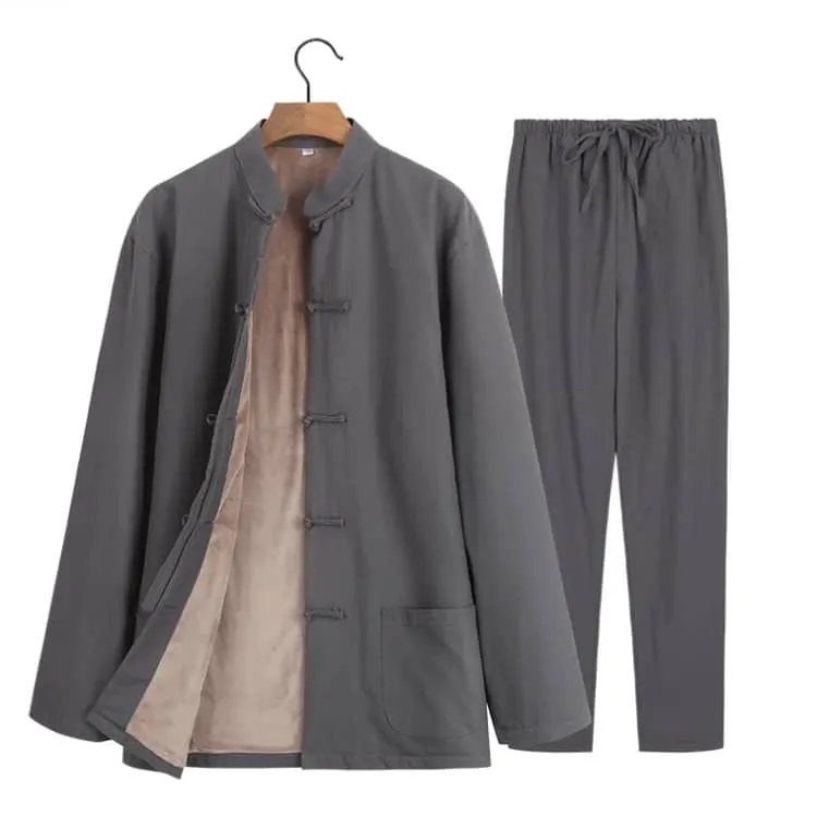 Thinly Fleece-Lined Tang Suit (2-Piece)