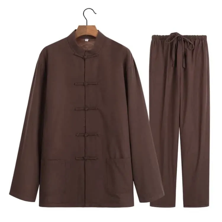 Thinly Fleece-Lined Tang Suit (2-Piece)