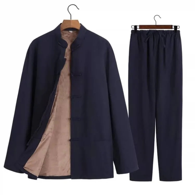 Thinly Fleece-Lined Tang Suit (2-Piece)