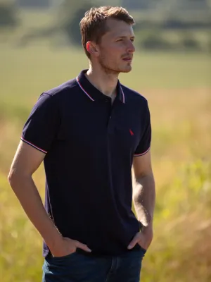 Tipped Polo Shirt - Navy