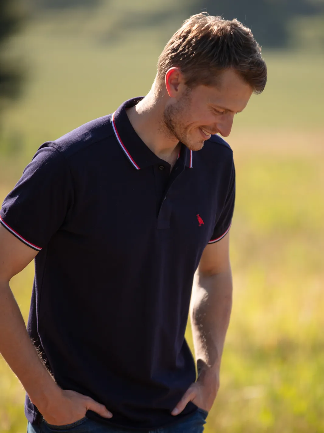 Tipped Polo Shirt - Navy