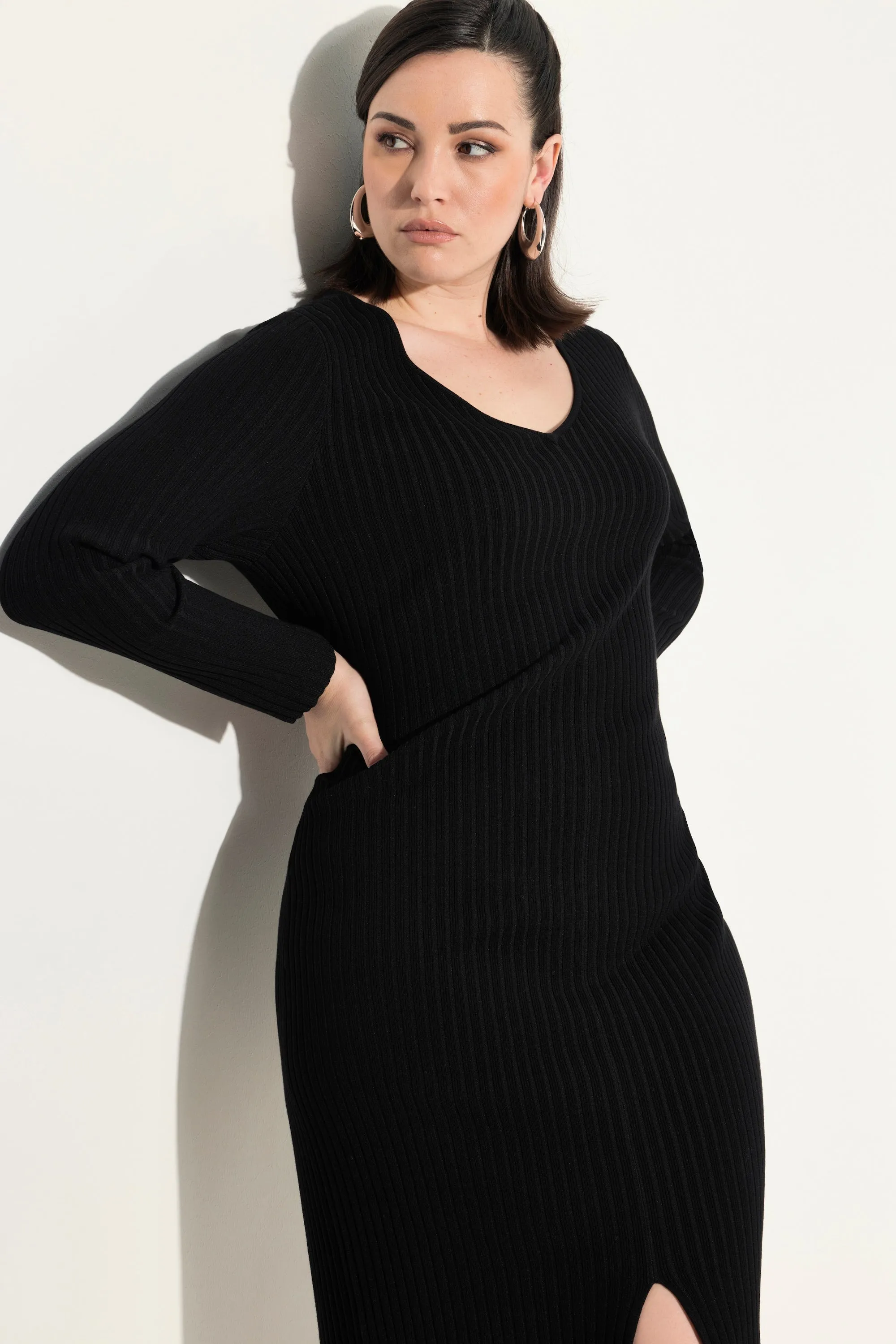 Ulla Popken Knit Dress in Black