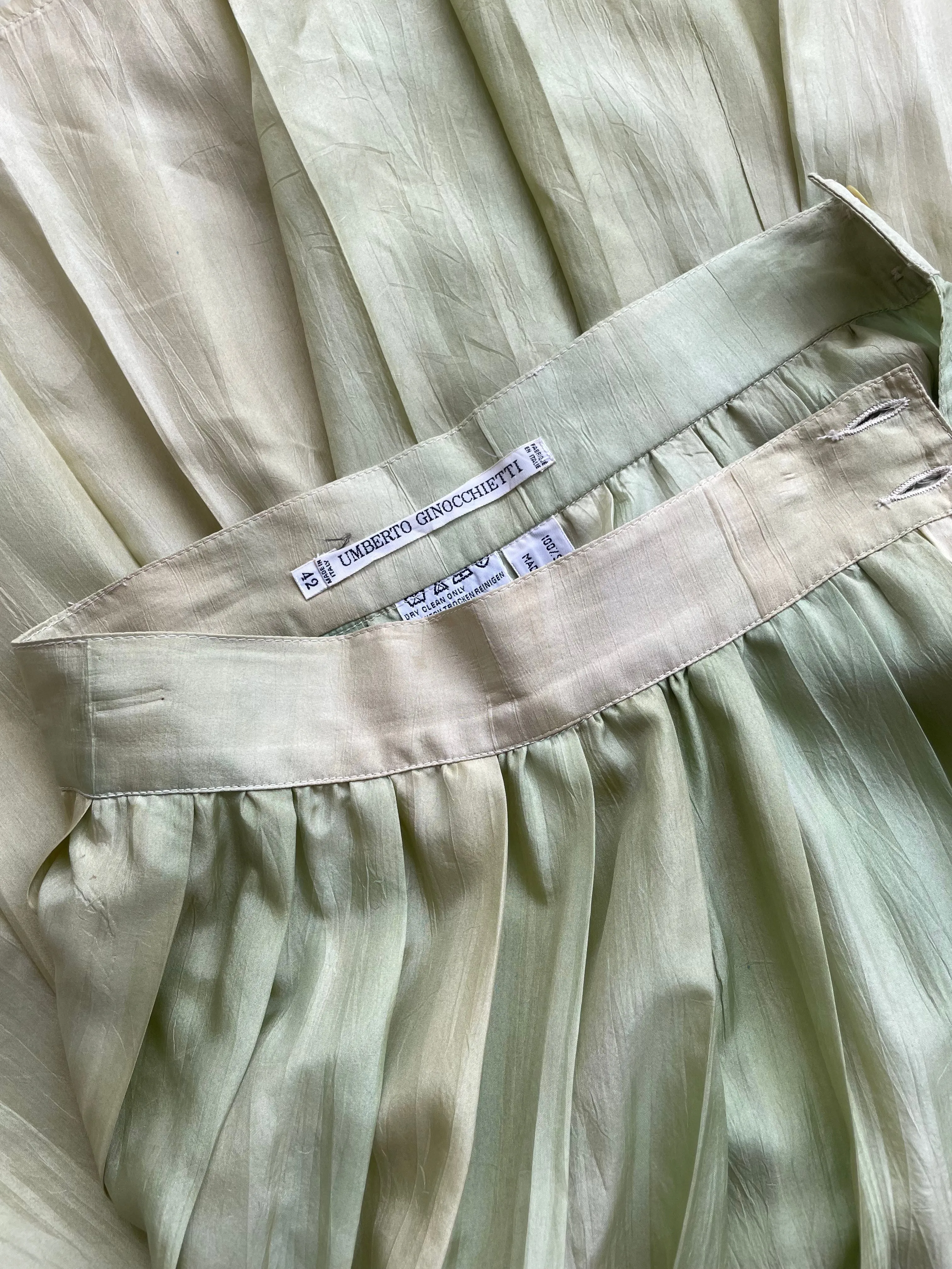 Umberto Ginocchiette Silk Skirt