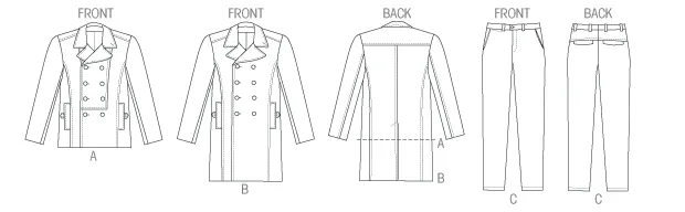 Vogue Pattern V8940 Men's Jacket & Pants | Advanced