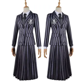 Wednesday Addams School Uniform Cosplay Costume