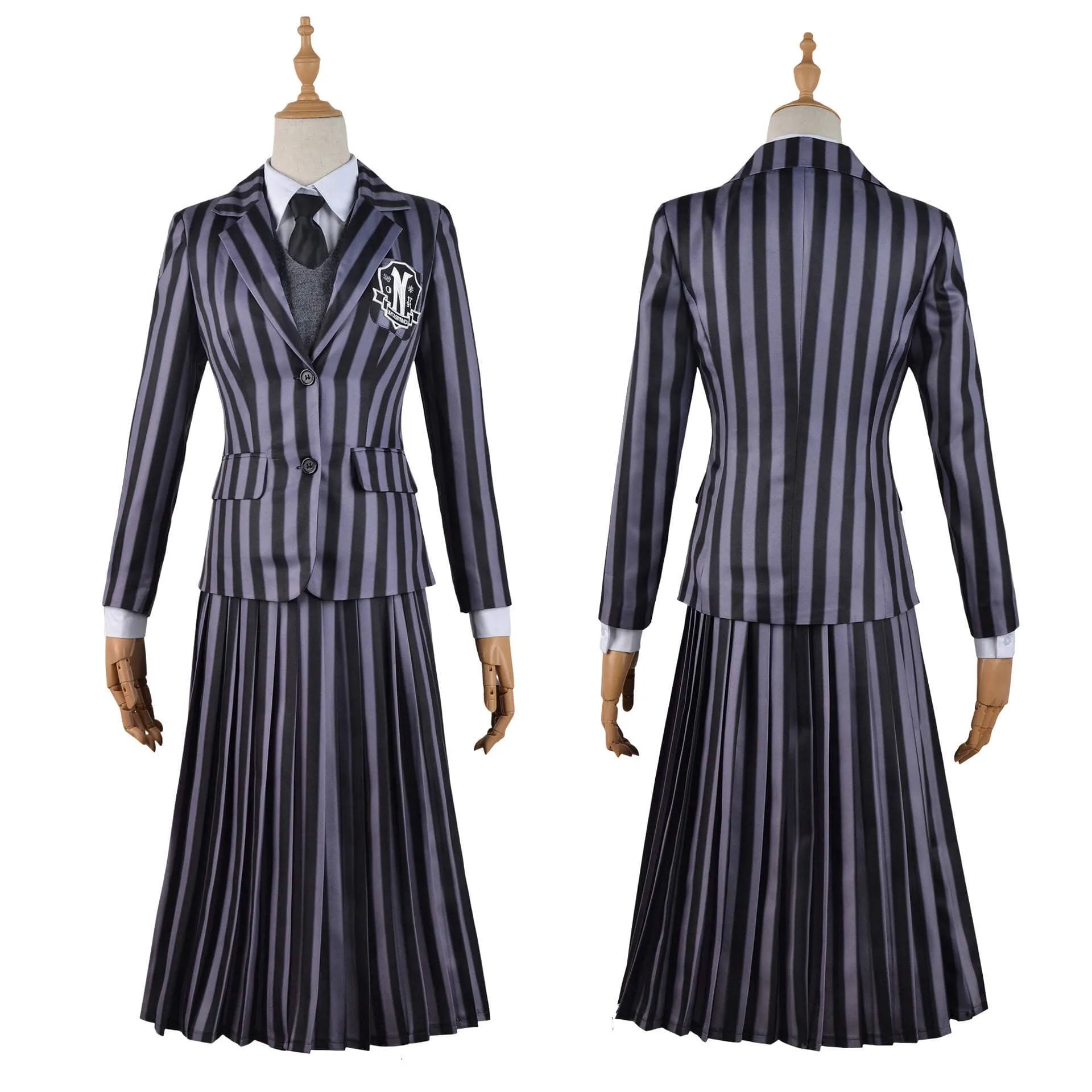 Wednesday Addams School Uniform Cosplay Costume