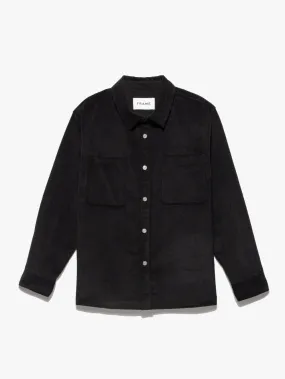 Wide Wale Corduroy Overshirt -- Noir