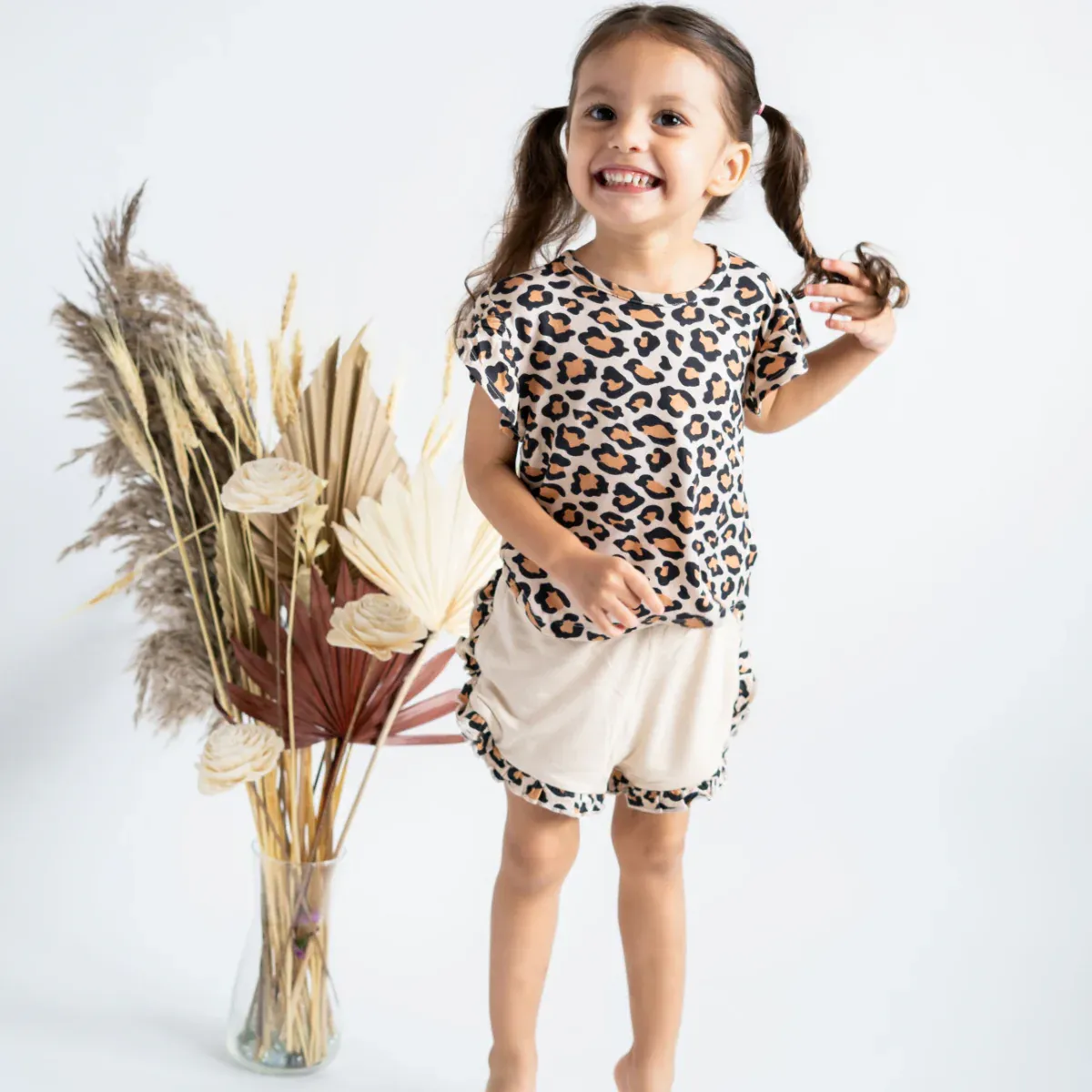 Wild Ones Ruffled Bamboo Top & Shorts