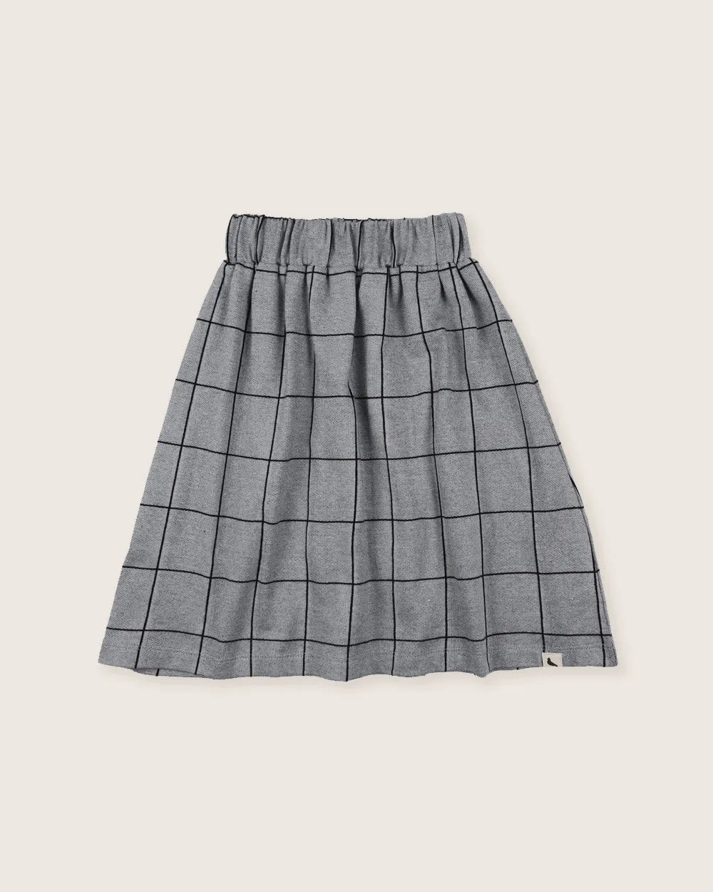 Window Pane Check Midi Skirt