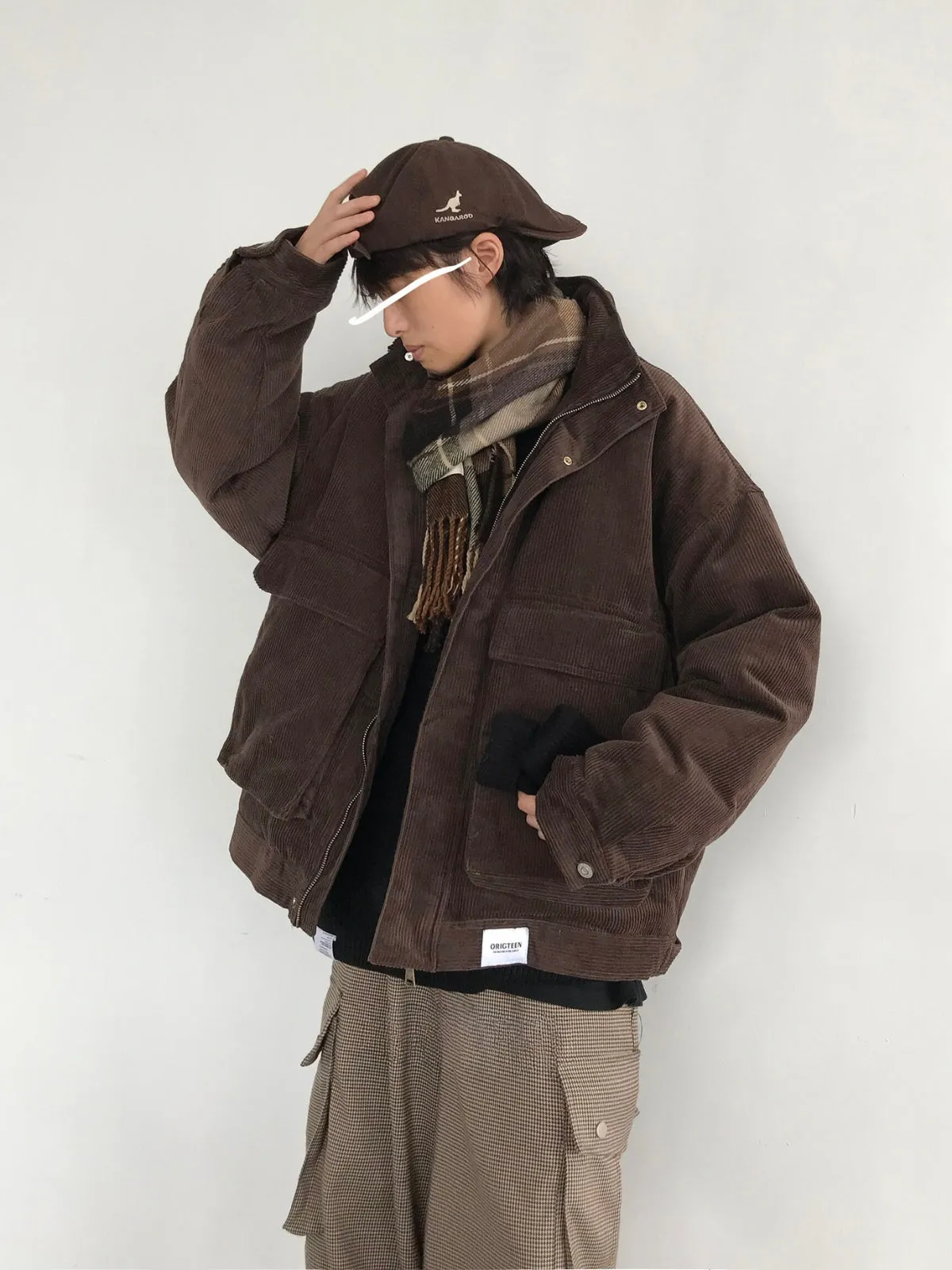 WLS Retro Corduroy Loose Thickened Jacket