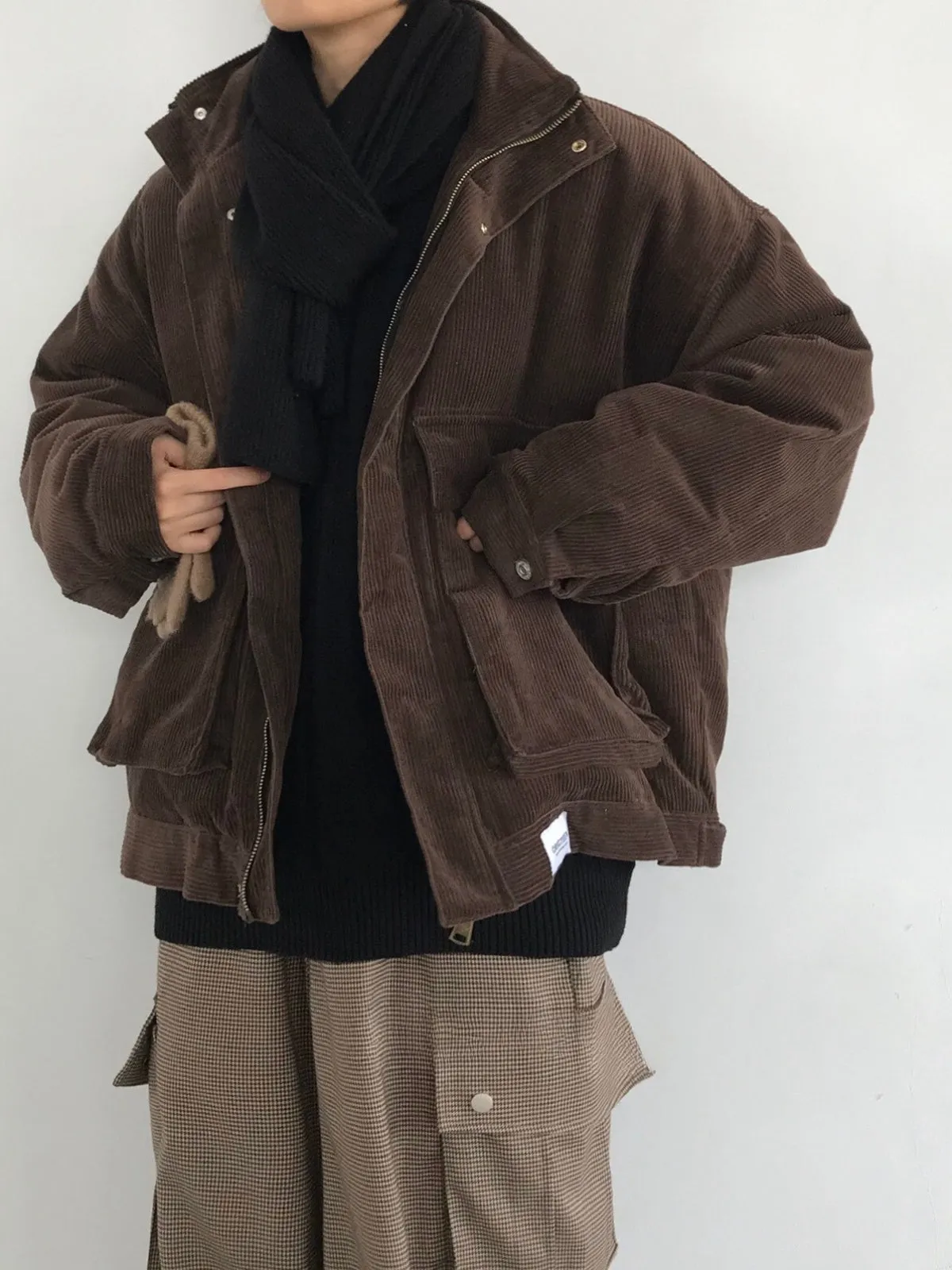 WLS Retro Corduroy Loose Thickened Jacket