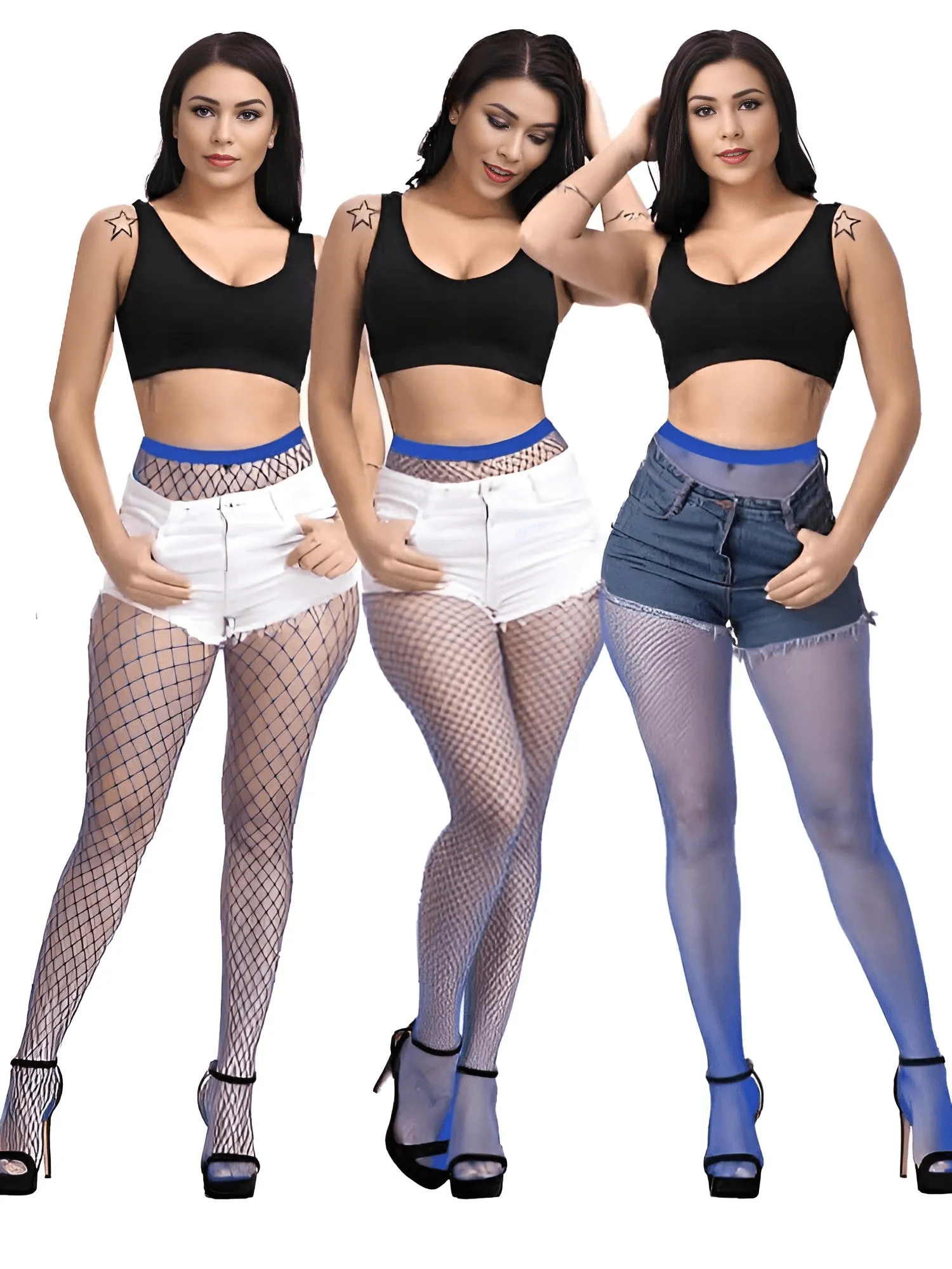 Women's Colored Fishnet Pantyhose