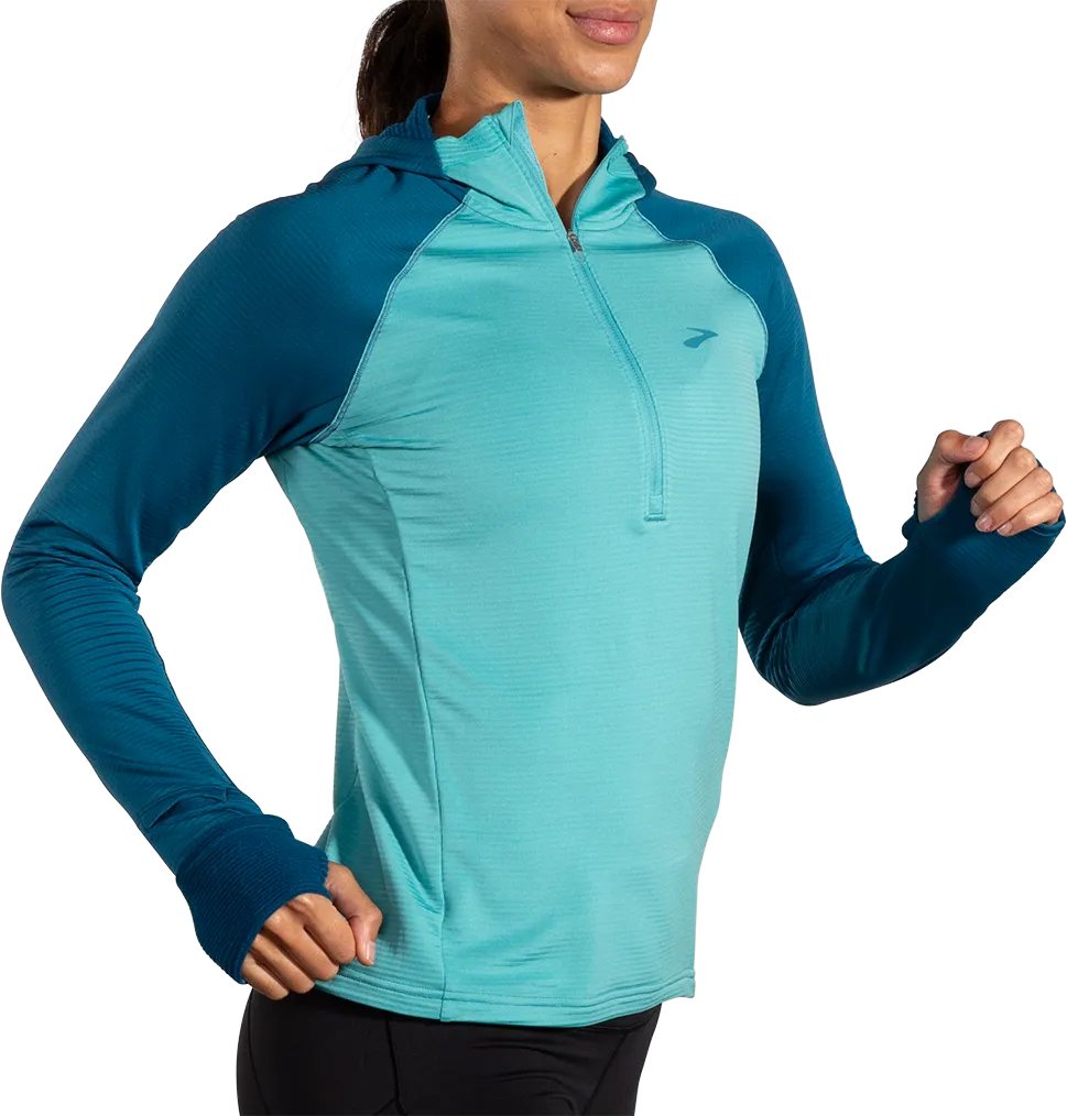 Women's Notch Thermal Hoodie 2.0 (438 - Aqua/Moroccan Blue)