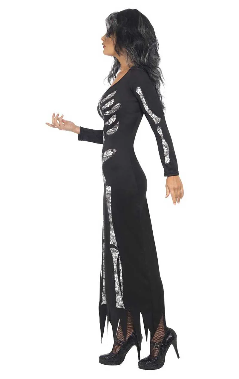 Womens Skeleton Halloween Dress