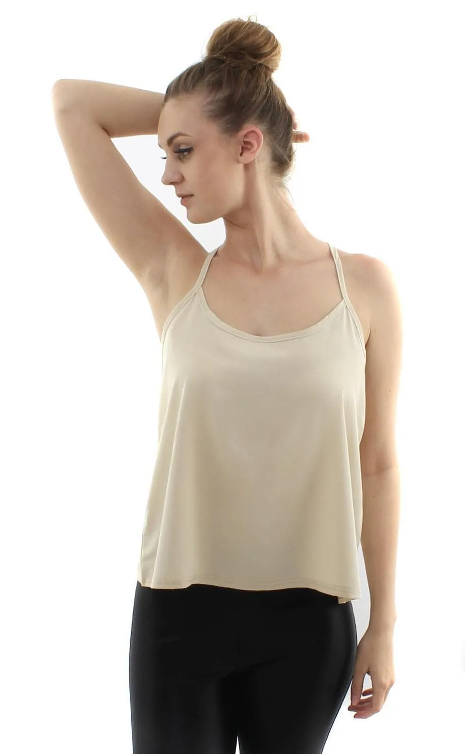 Womens Sleeveless Strappy Top