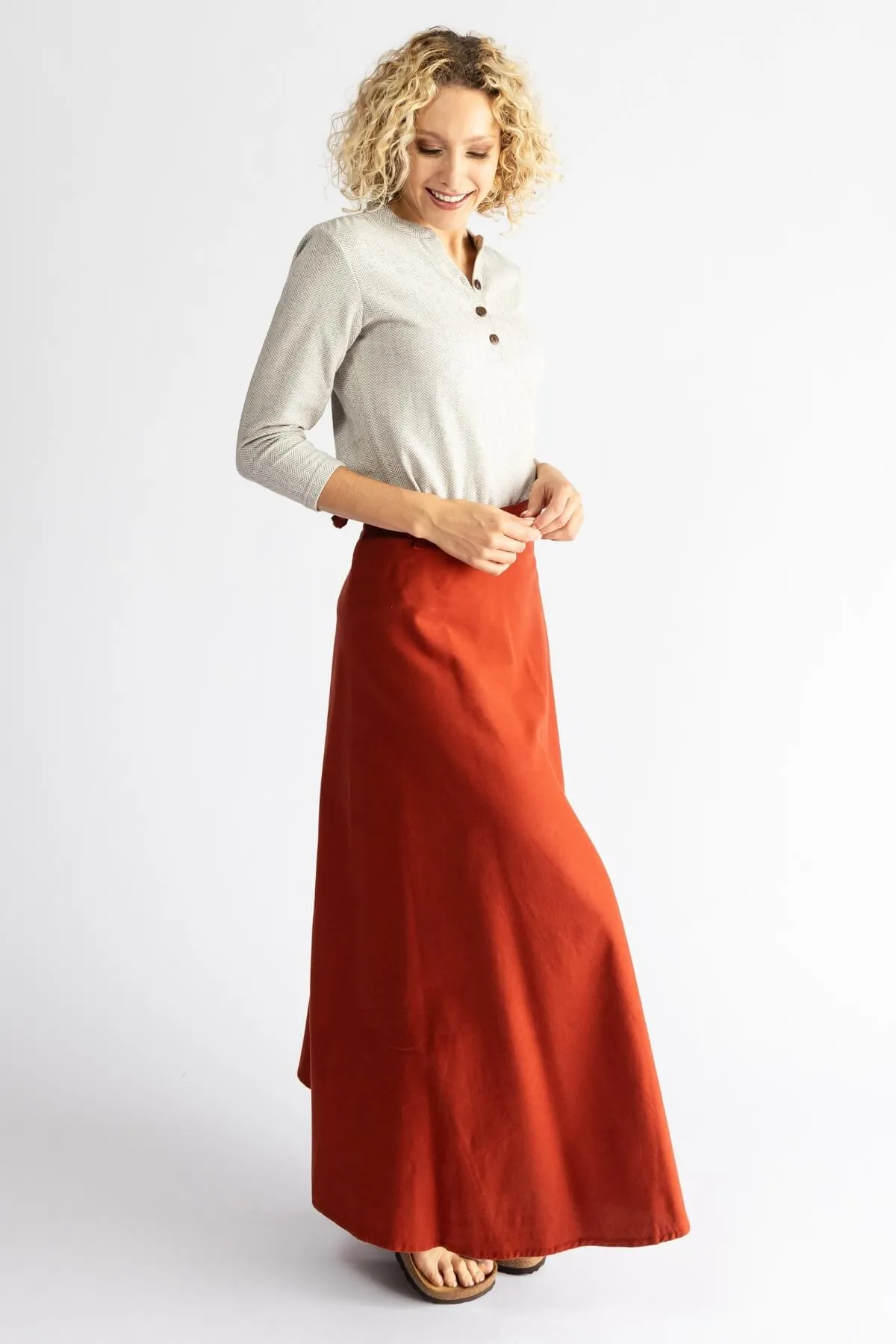 Wrap Skirt - Rust