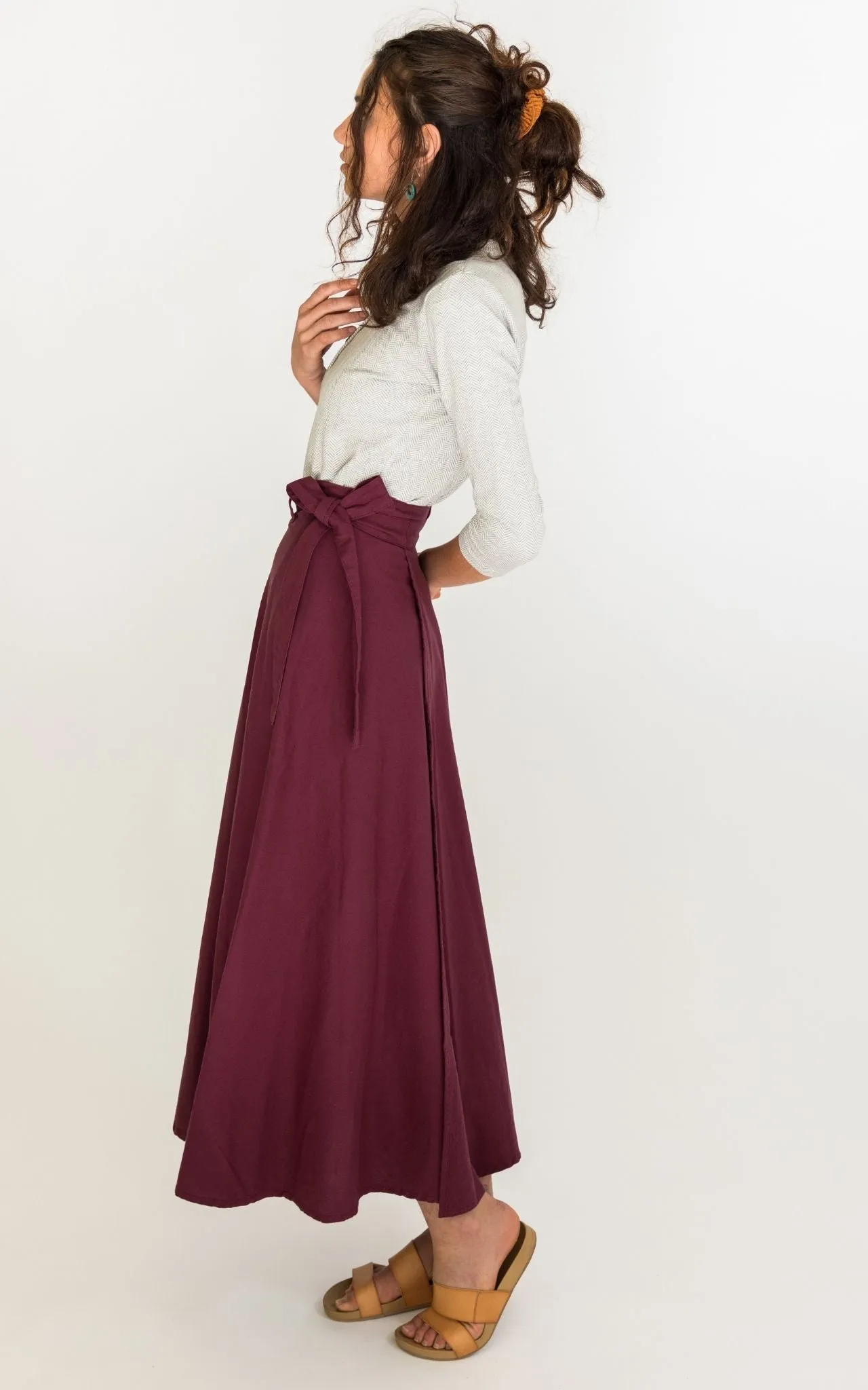 Wrap Skirt - Wine