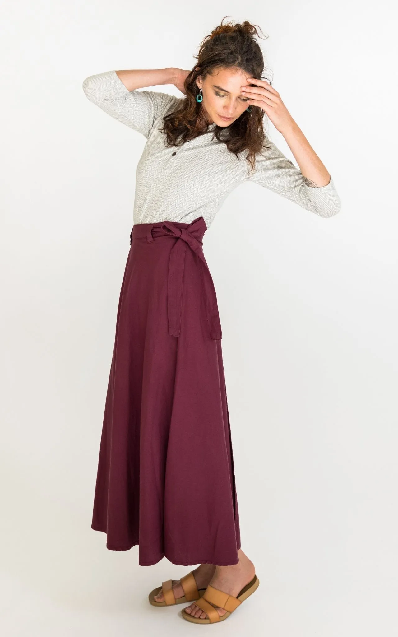 Wrap Skirt - Wine